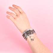 Ken Peshlakai Navajo Sterling Silver Story Teller Bracelet