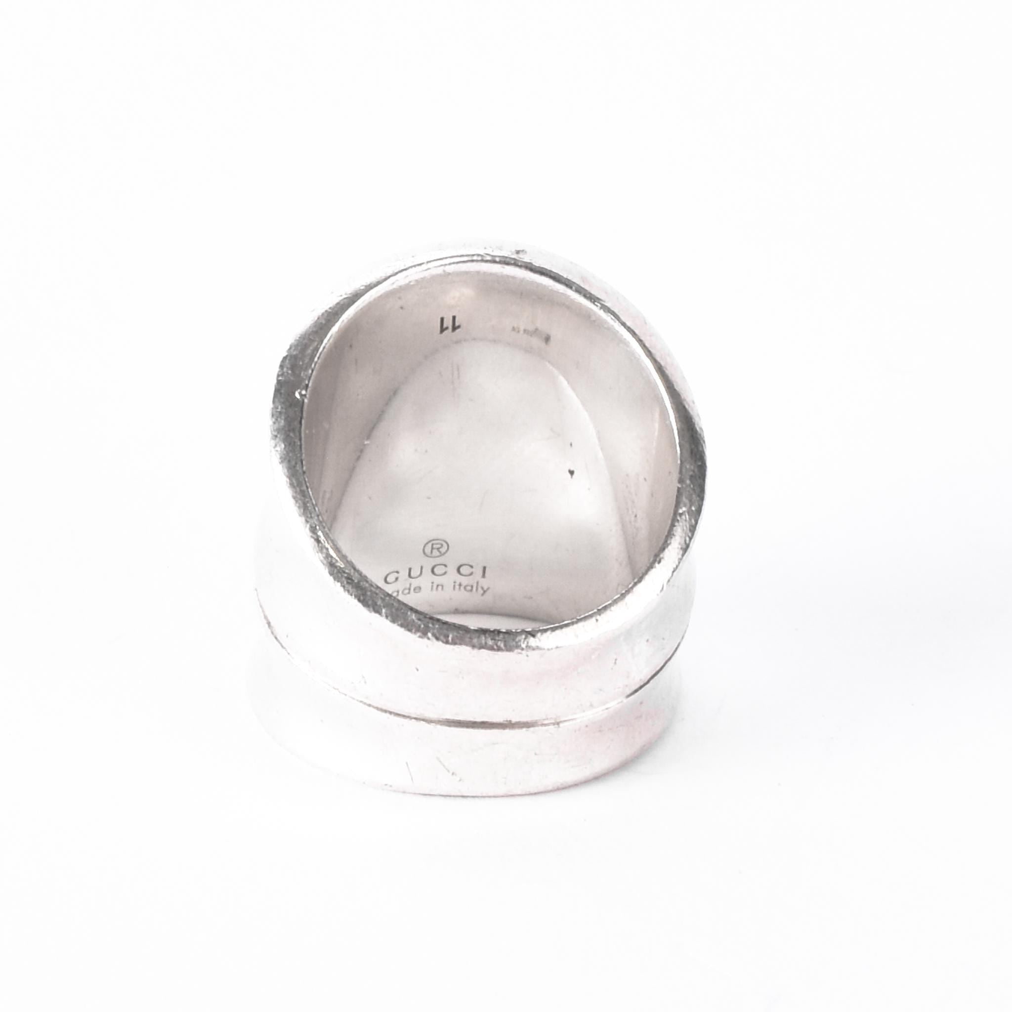 Vintage Gucci Sterling Silver Bamboo Ring