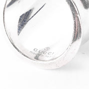 Vintage Gucci Sterling Silver Bamboo Ring