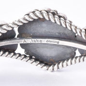 Albert Jake Navajo Sterling Silver Multi-Gemstone Cuff Bracelet