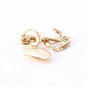 14K Gold Lightweight Faith, Hope, & Charity Pendant/Charm