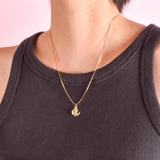 14K Gold Lightweight Faith, Hope, & Charity Pendant/Charm