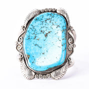 Massive Kingsman Turquoise Sterling Silver Cuff Bracelet