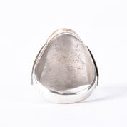 Sterling Silver & Gold Vermeil Multi-Gemstone Zuni Inlay Ring