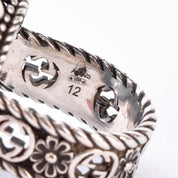 Gucci Sterling Silver and Blue Topaz Statement Ring