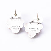 Geneva Apachito Navajo Sterling Silver and Gemstone Dangle Earrings, 31mm