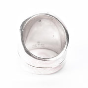 Vintage Gucci Sterling Silver Bamboo Ring