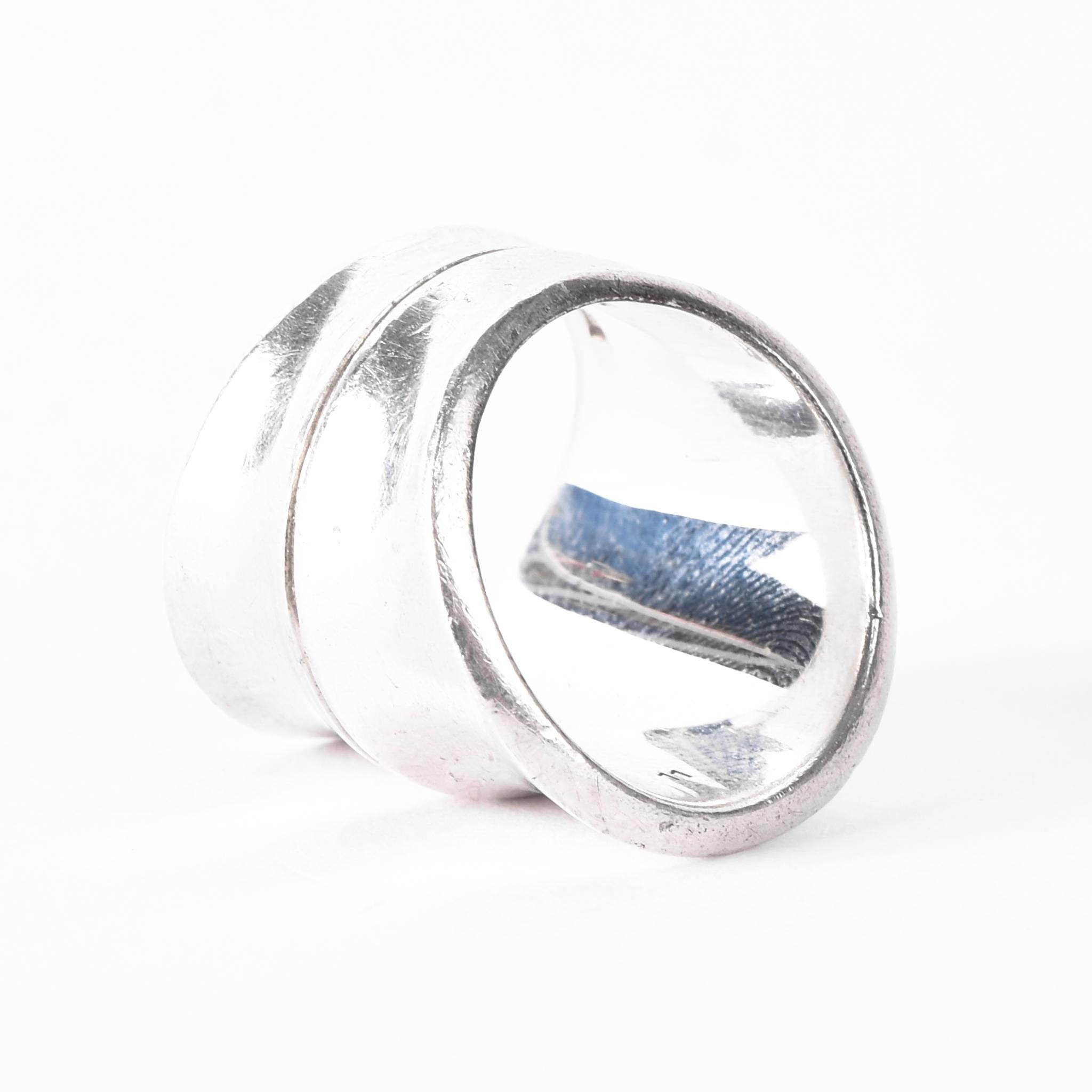 Vintage Gucci Sterling Silver Bamboo Ring