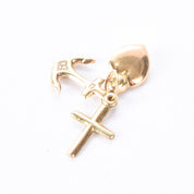 14K Gold Lightweight Faith, Hope, & Charity Pendant/Charm