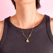 14K Gold Lightweight Faith, Hope, & Charity Pendant/Charm