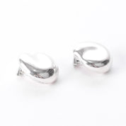 Tiffany & Co. Elsa Peretti Sterling Silver "Thumbprint" Clip-On Earrings