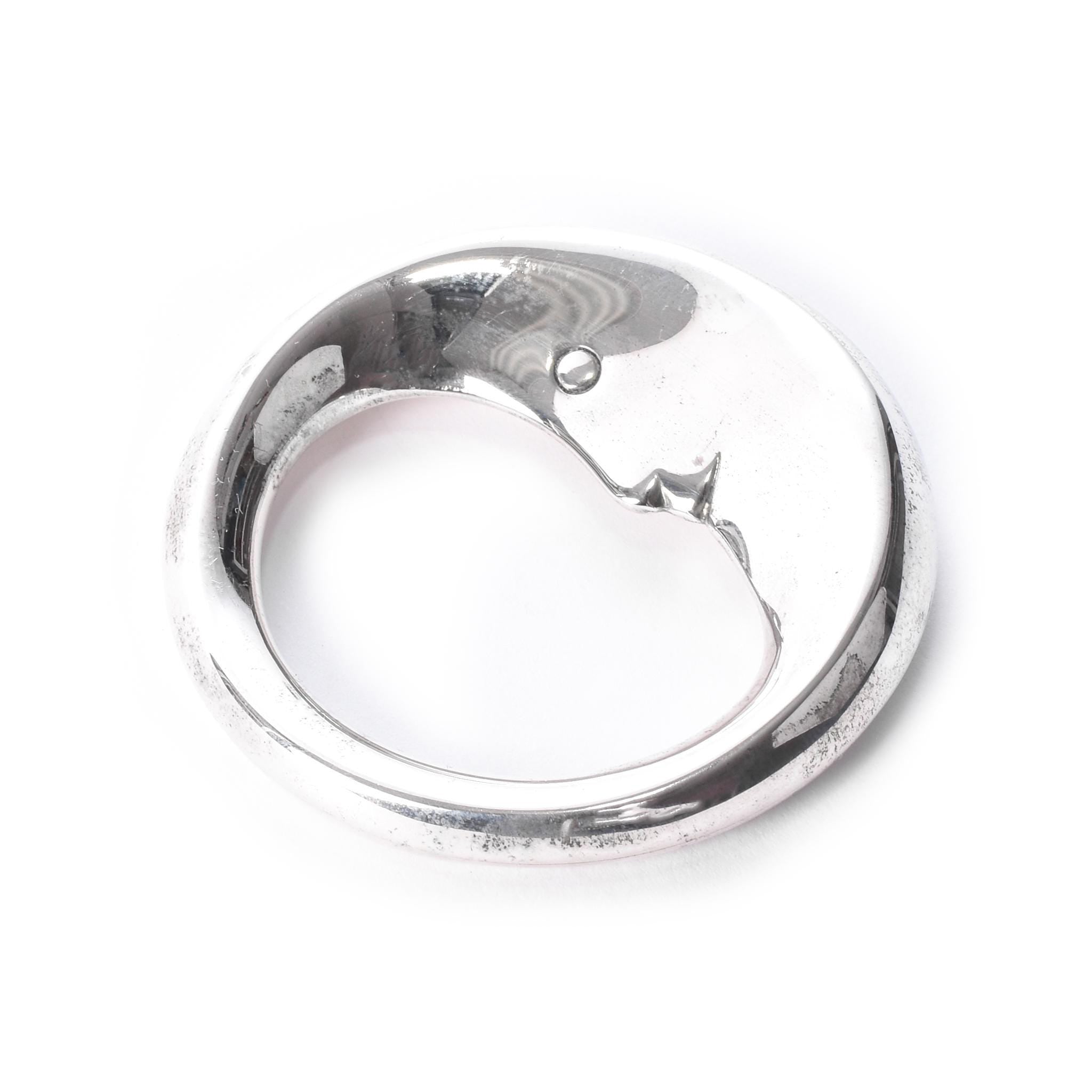 Tiffany & Co. Sterling Silver Celestial "Man in the Moon" Baby Rattle
