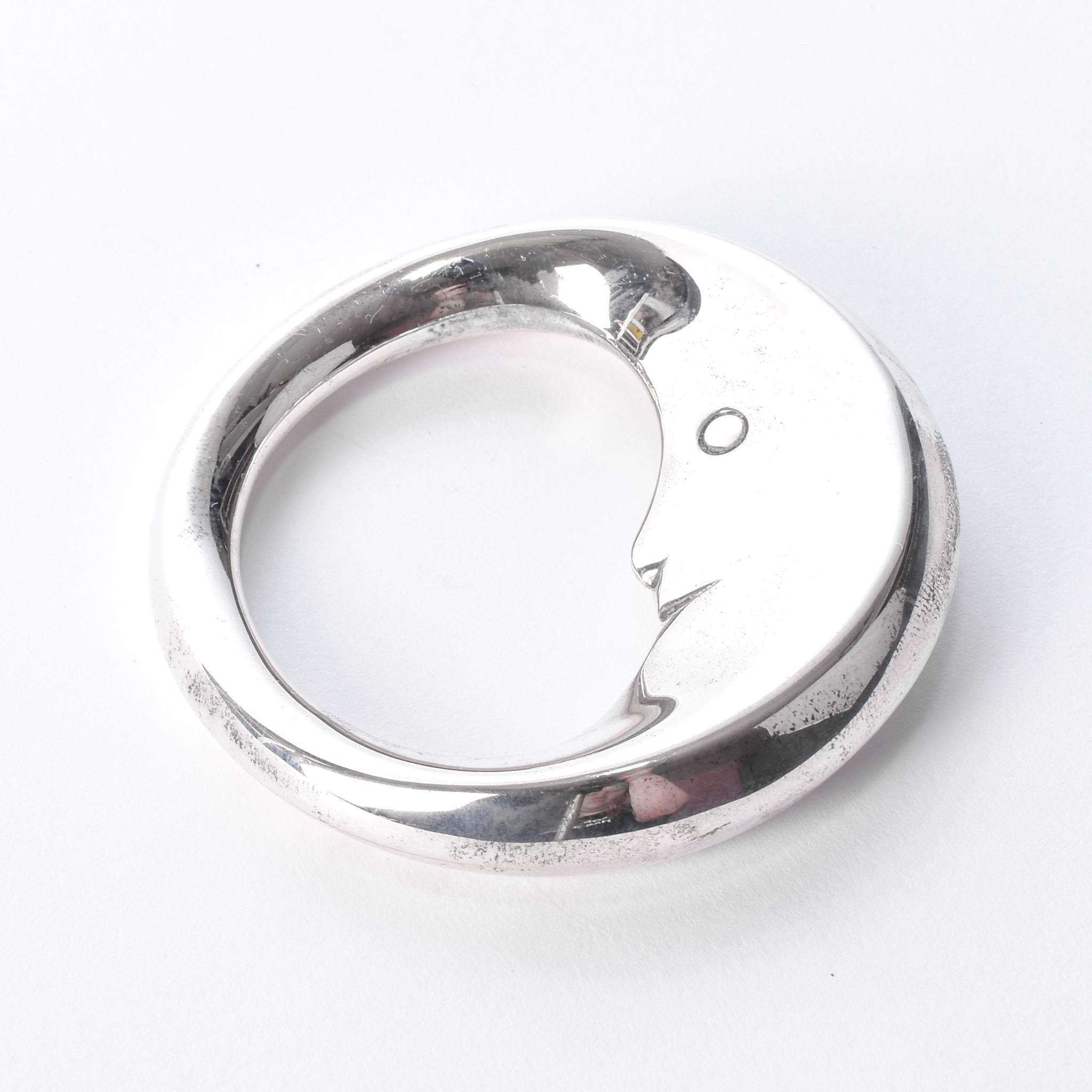 Tiffany & Co. Sterling Silver Celestial "Man in the Moon" Baby Rattle