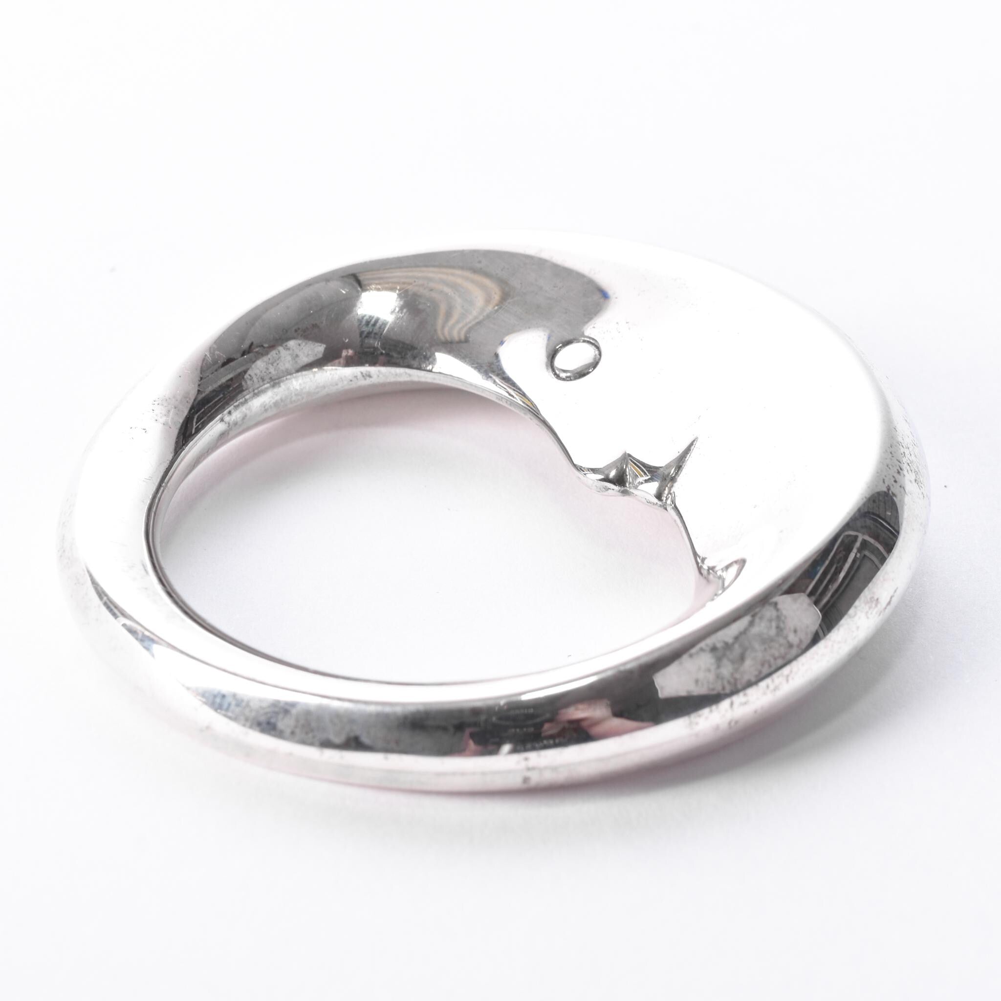 Tiffany & Co. Sterling Silver Celestial "Man in the Moon" Baby Rattle
