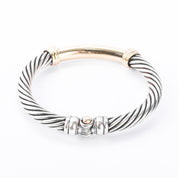 David Yurman Sterling Silver & 14K Gold Two-Tone Metro Bracelet
