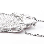 Art Nouveau Sterling Silver Mesh Handle Bag
