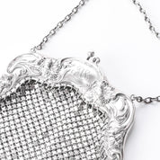 Art Nouveau Sterling Silver Mesh Handle Bag