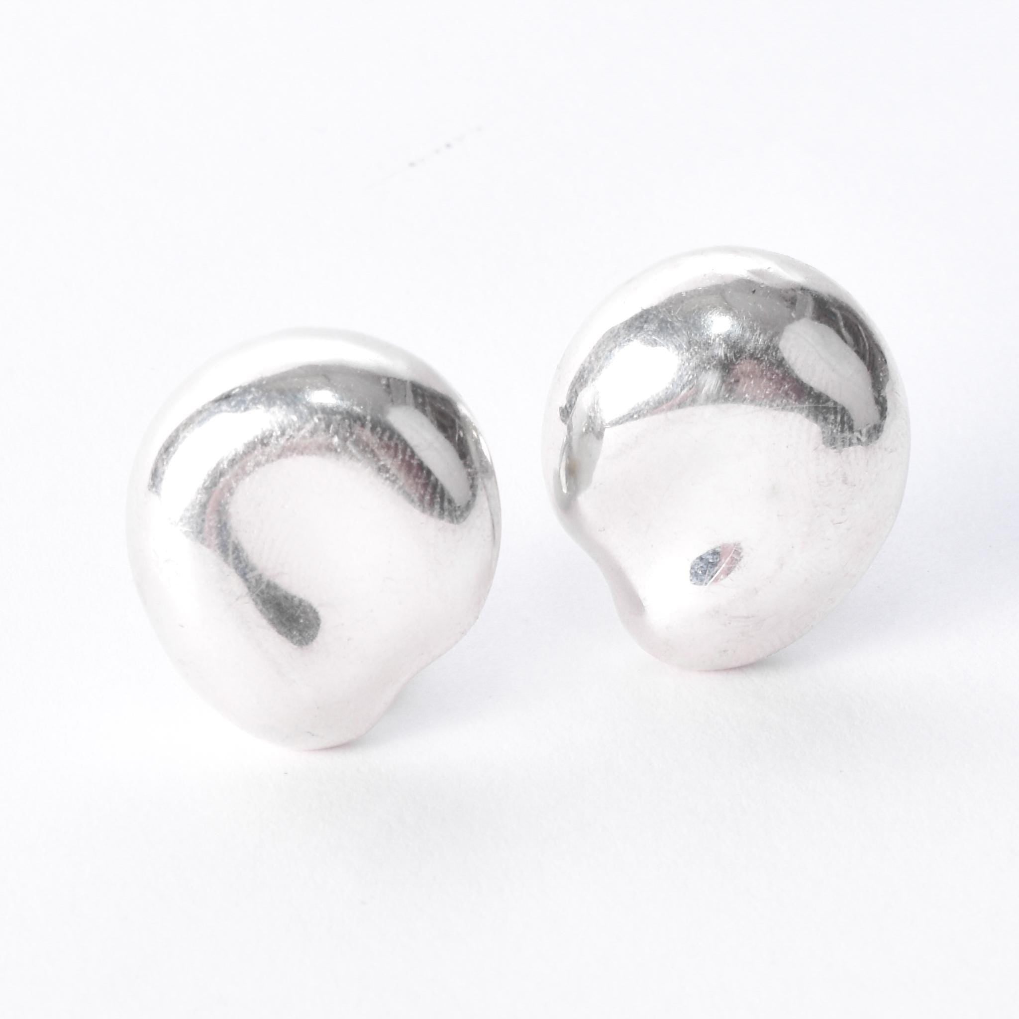 Tiffany & Co. Elsa Peretti Sterling Silver "Thumbprint" Clip-On Earrings