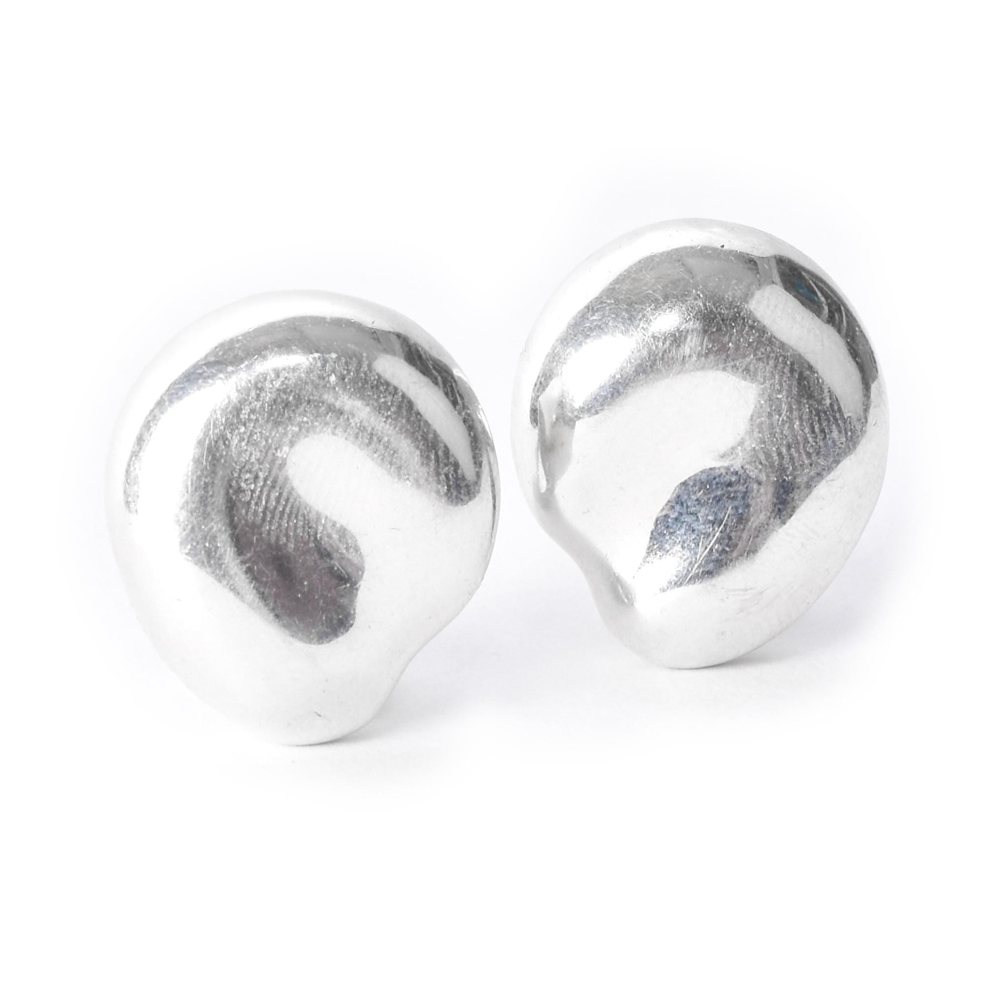 Tiffany & Co. Elsa Peretti Sterling Silver "Thumbprint" Clip-On Earrings