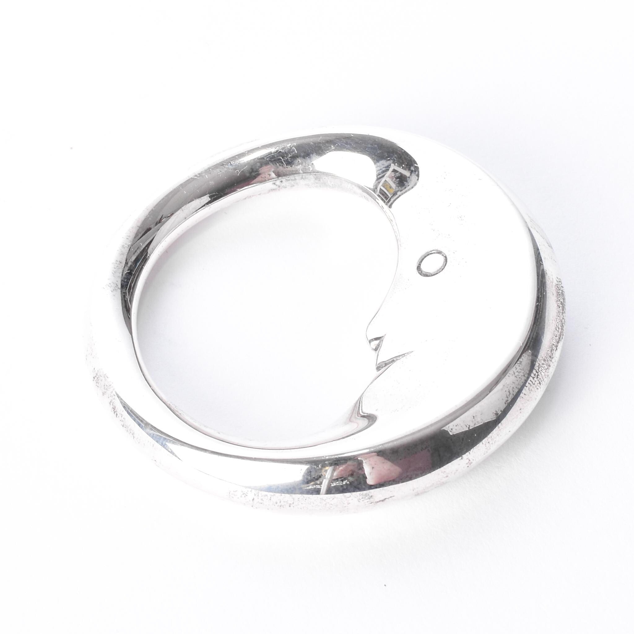 Tiffany & Co. Sterling Silver Celestial "Man in the Moon" Baby Rattle