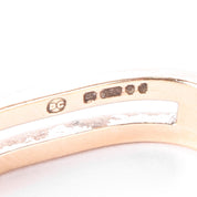 10K Gold Double Bar Square Band Ring