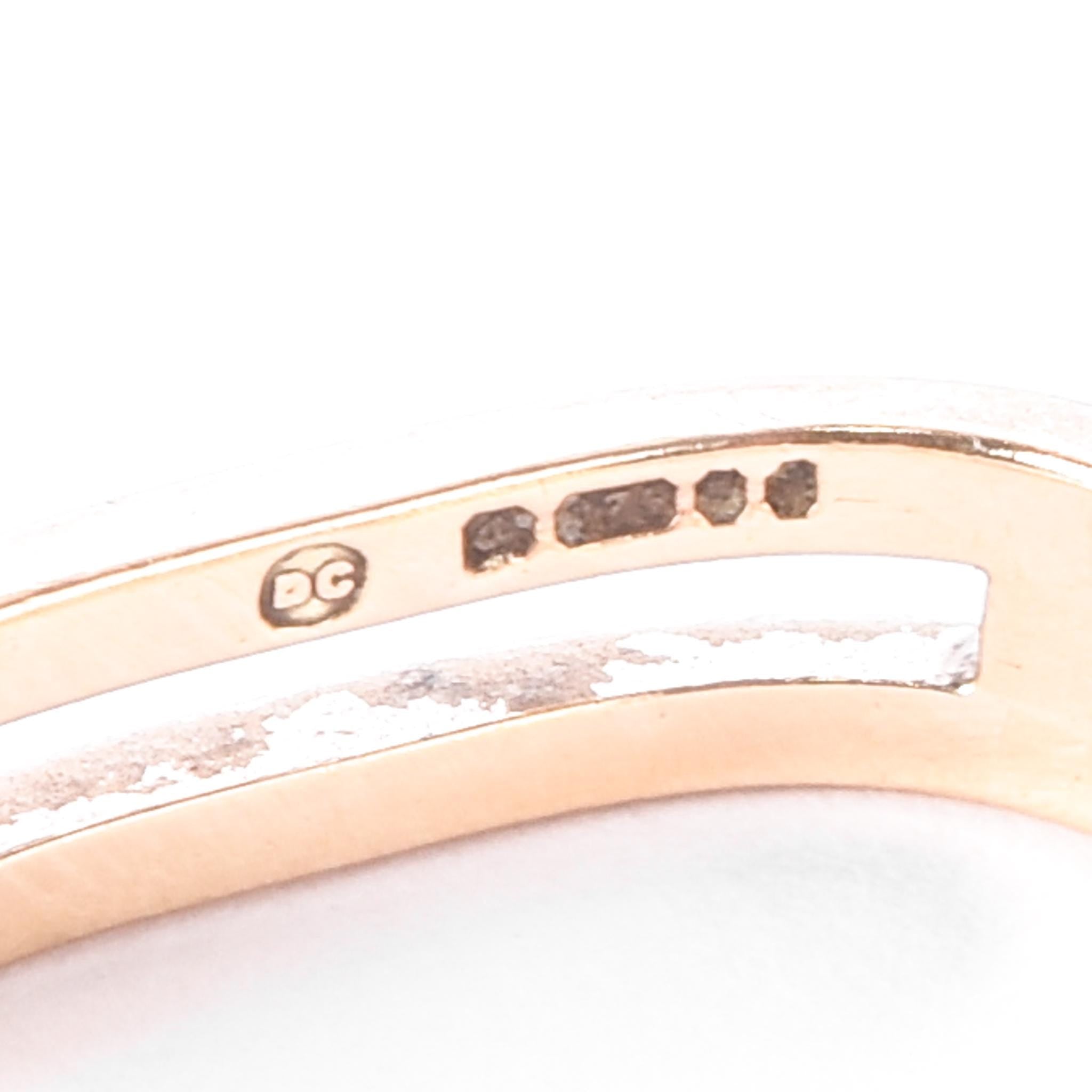 10K Gold Double Bar Square Band Ring