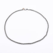 David Yurman Sterling Silver & 14K Gold Box Chain Necklace