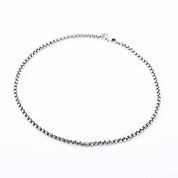 David Yurman Sterling Silver & 14K Gold Box Chain Necklace