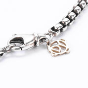David Yurman Sterling Silver & 14K Gold Box Chain Necklace