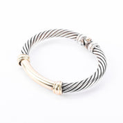 David Yurman Sterling Silver & 14K Gold Two-Tone Metro Bracelet