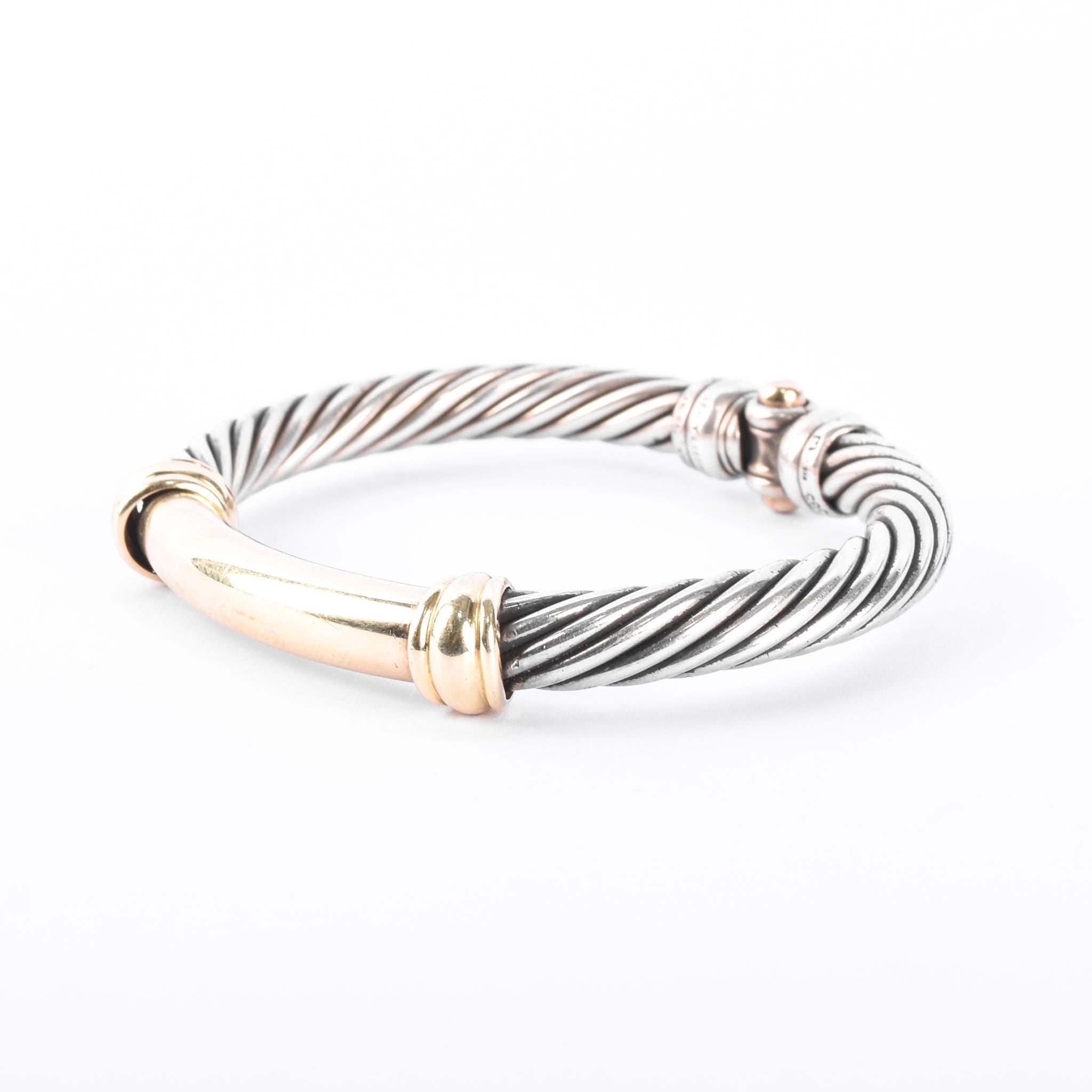 David Yurman Sterling Silver & 14K Gold Two-Tone Metro Bracelet