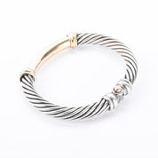 David Yurman Sterling Silver & 14K Gold Two-Tone Metro Bracelet