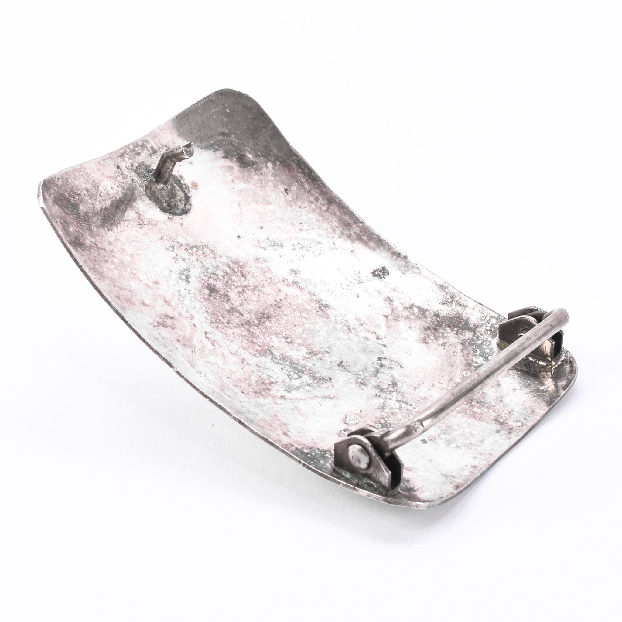 Navajo Sterling Silver & Turquoise Handcrafted Belt Buckle