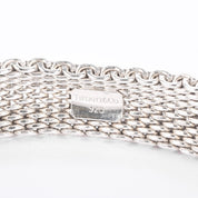 Tiffany & Co. Sterling Silver Somerset Mesh Bangle Bracelet