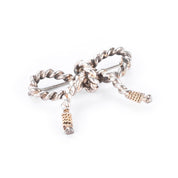 Tiffany & Co. Sterling Silver and 18K Gold Rope Bow Brooch