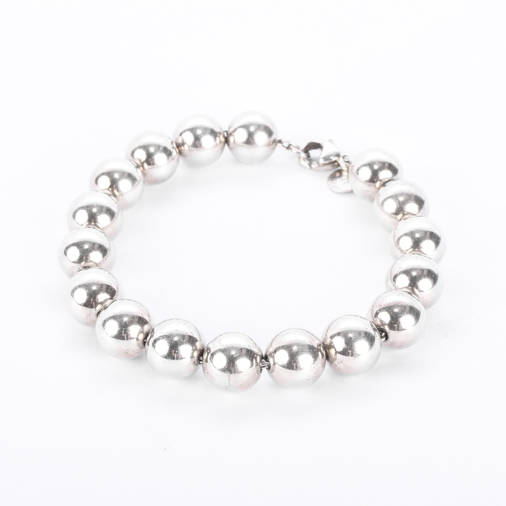 Tiffany & Co. Sterling Silver Hardwear Ball Bracelet
