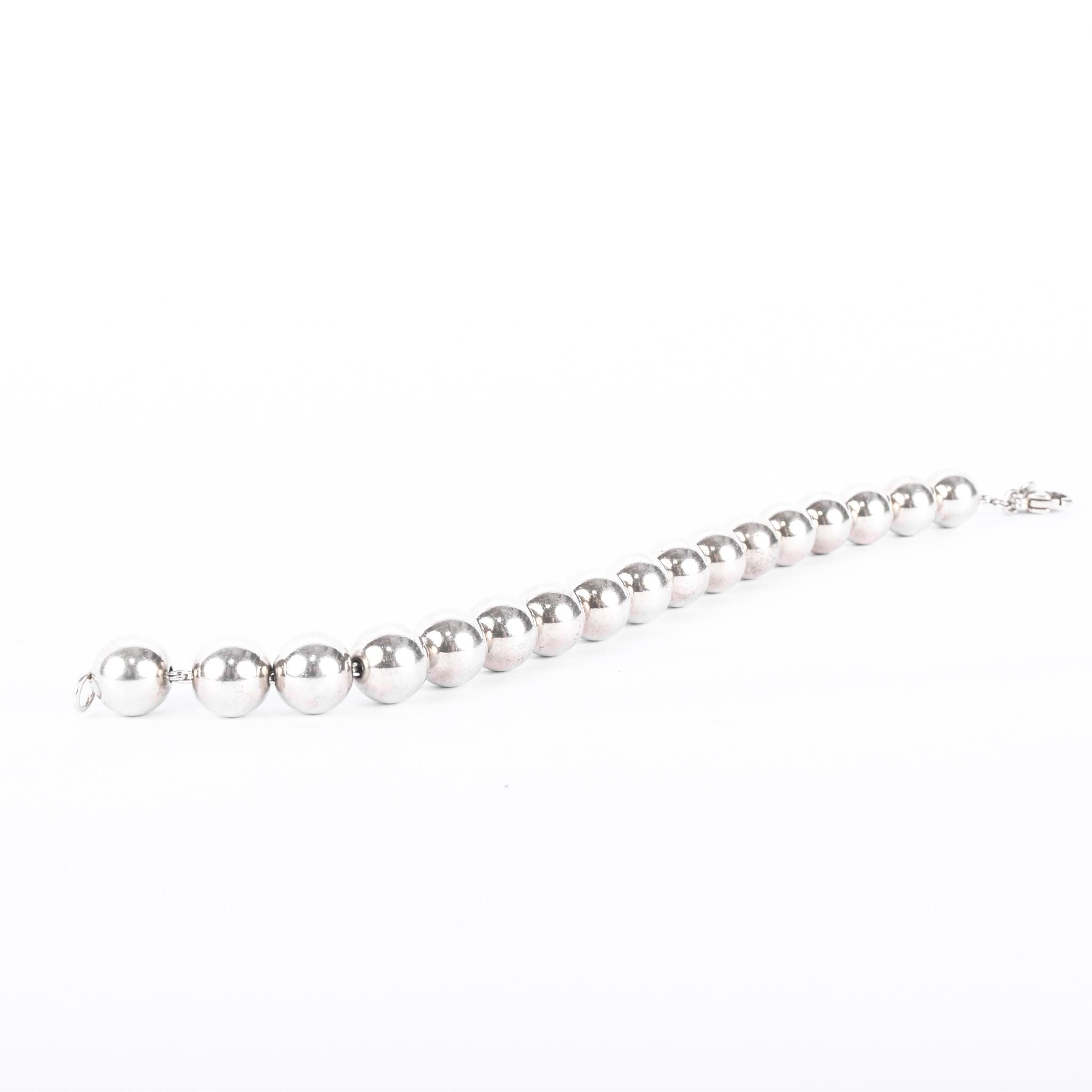 Tiffany & Co. Sterling Silver Hardwear Ball Bracelet
