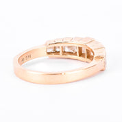 14K Gold Graduated Natural Diamond Engagement Ring