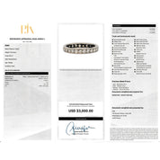 Platinum Twenty-Six Natural Round Diamond Eternity Band
