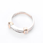 Two-Tone 14K Gold 0.30 TCW Channel-Set Natural Diamond Ring