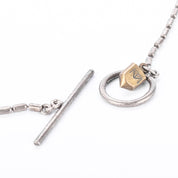 Thomas Mann Sterling Silver & Bronze Techno Romantic Charm Necklace
