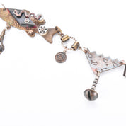 Thomas Mann Sterling Silver & Bronze Mixed Metal Techno Romantic Fish Charm Necklace