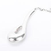Sterling Silver Hand-Signed Modernist Lariat Necklace