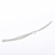 Tiffany & Co. Sterling Silver Multi-Strand Open Heart Necklace
