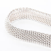 Tiffany & Co. Sterling Silver Somerset Mesh Bangle Bracelet