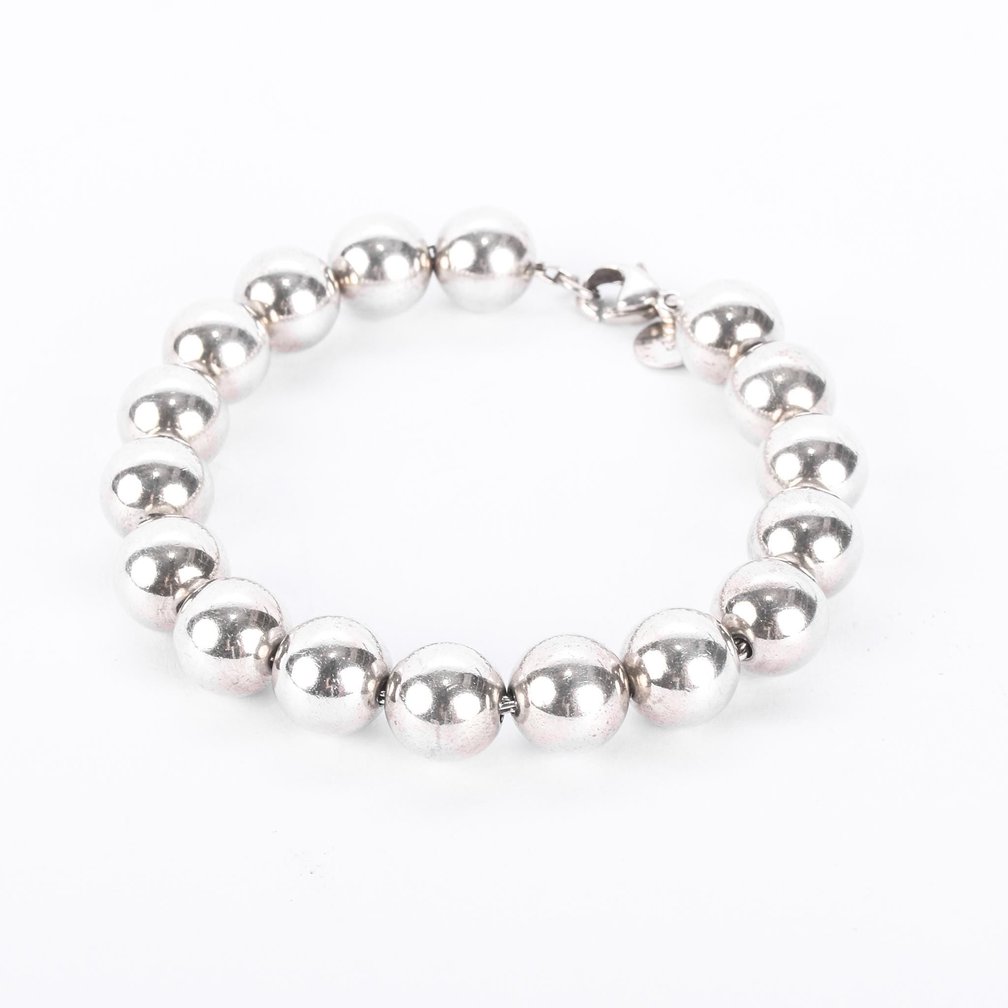 Tiffany & Co. Sterling Silver Hardwear Ball Bracelet