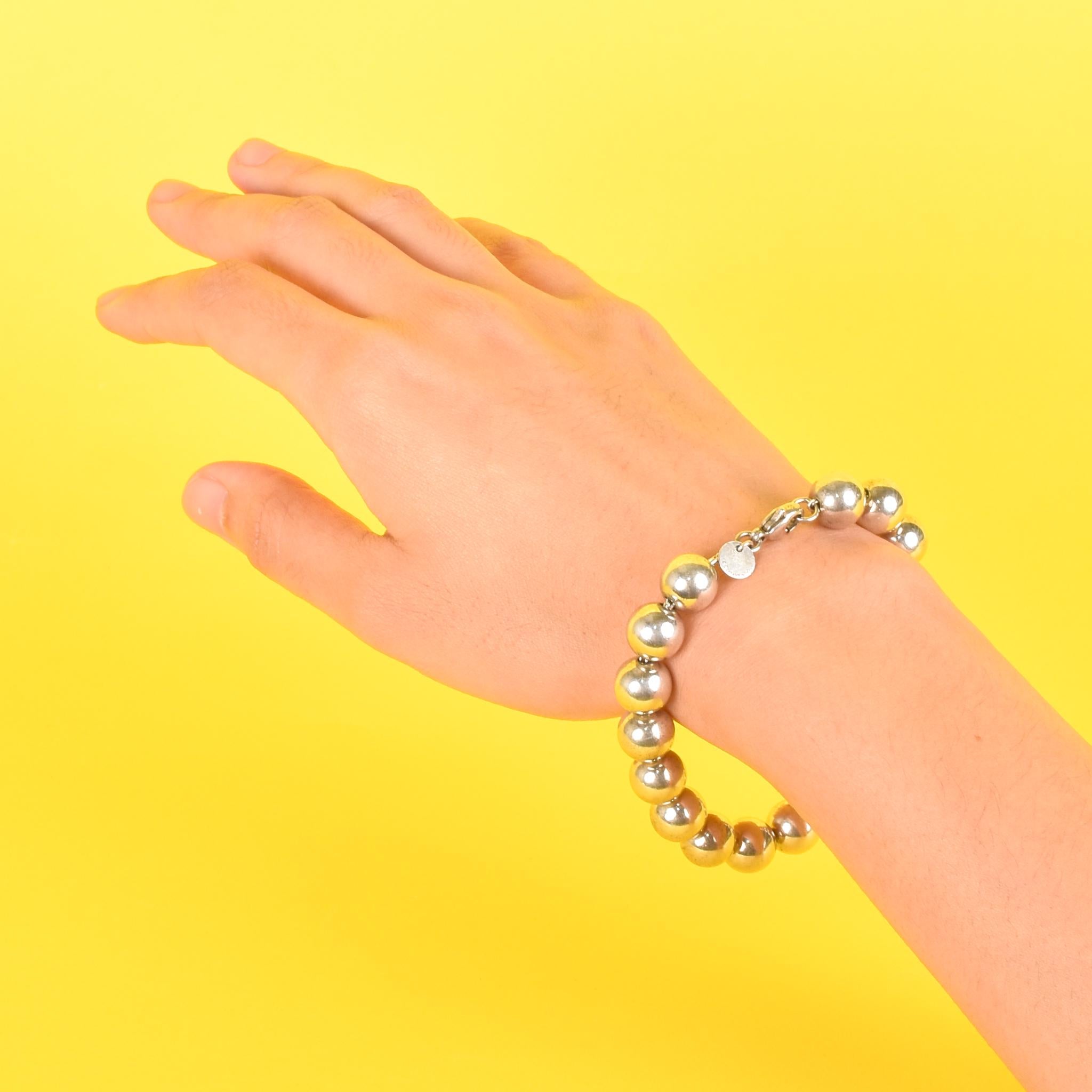 Tiffany & Co. Sterling Silver Hardwear Ball Bracelet