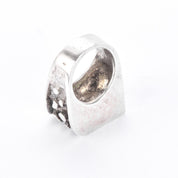 Sterling Silver Modernist Abstract Geometric Statement Ring