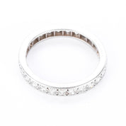 Platinum Twenty-Six Natural Round Diamond Eternity Band
