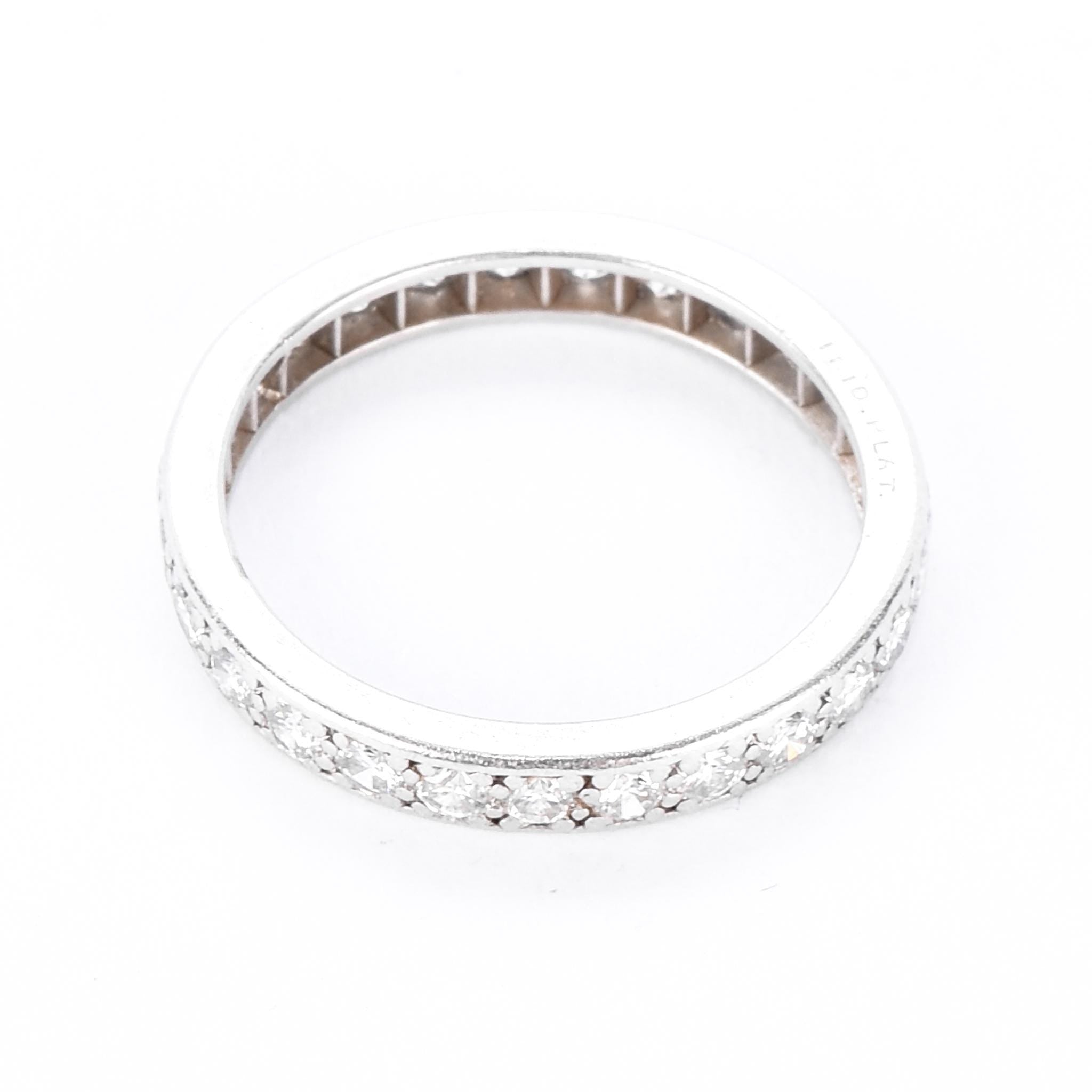 Platinum Twenty-Six Natural Round Diamond Eternity Band